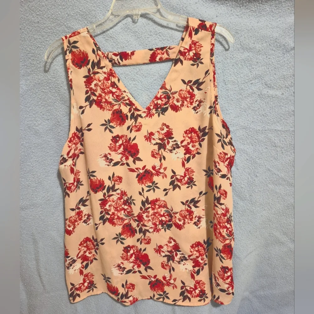 Pink Floral Blouse - Picture 1 of 4